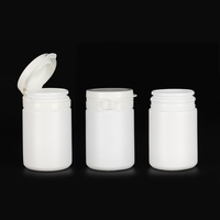 Bouteille d'emballage vide en PEHD de qualité médicale de 60-1250 ml, personnalisable, avec bouchon à bande anti-effraction pour pilules et vitamines