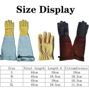 Guantes de jardinería de manga larga de cuero de vaca de cabra a prueba de espinas para mujer de 18 pulgadas - Product Image 6