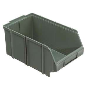 Fervi Universal <b>Container</b> 213 X 350 X 164 Mm <b>Stackable</b> Interlocking <b>Storage</b> Bin Industrial Use PP Material - Product Image 1