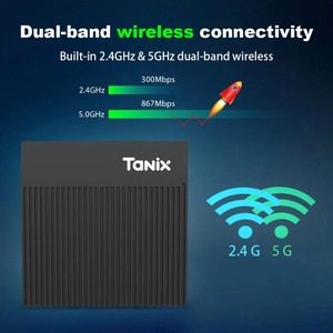 Thông minh TV BOX <span class=keywords><strong>ANDROID</strong></span> 4G & 5G Dual band Wifi thông minh Set Top Box AV1 phương tiện truyền thông Máy nghe nhạc - Product Image 4