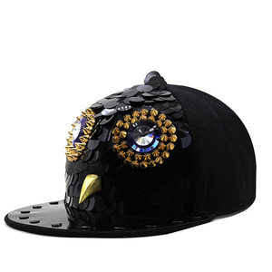 MH-2350 Spike Punk chapeaux casquette réglable unisexe casquette de Baseball Rock Cool Hip Hop clouté Rivet Snapback casquette plate chapeau - Product Image 3