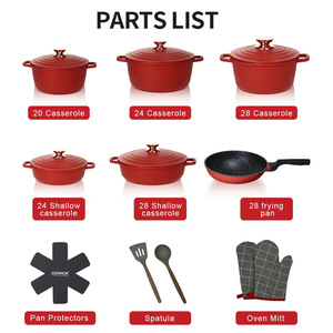 Ensemble d'ustensiles <span class=keywords><strong>de</strong></span> cuisine grande capacité 18 pièces : Casseroles 20/24/28CM, Marmite peu profonde 28CM, Poêle à frire 28CM – Vente en gros B2B - Product Image 6