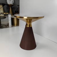 Table basse moderne simple et luxueuse en bois pour salon, canapé, balcon, appartement de petite taille, ardoise