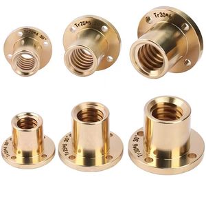 Vis trapézoïdale d'usine Tr30 32 36 40 44 50 55 60 Vis trapézoïdale Écrou Droit - Product Image 3
