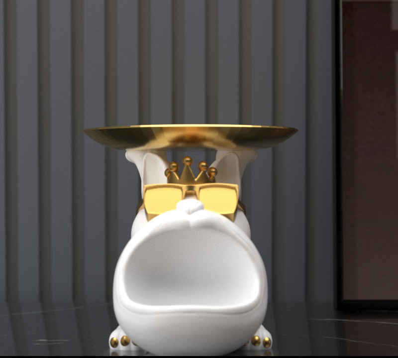 Large white Length, width and height 23*17*16cm