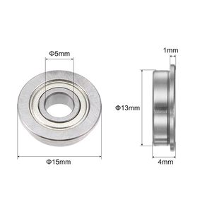 Roulement à billes miniature à gorge profonde à bride pour <span class=keywords><strong>imprimante</strong></span> <span class=keywords><strong>3D</strong></span> F695 F623 F686 F688 F689 F696 F698 - Product Image 2