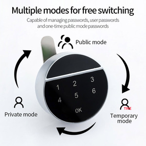 Haute sécurité 6 serrure d'armoire numérique serrure électronique sûre pour chevet Bable garde-robe armoire à chaussures tiroir - Product Image 4