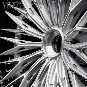 Rines YKXC Personalizados Forjados con Acabado Cromado en 18, 20, 22, 21, 23 y 24 Pulgadas, 5x120, 5x114.3, 5x127 para <span class=keywords><strong>Lamborghini</strong></span>, Chevrolet, BMW, Audi - Product Image 4