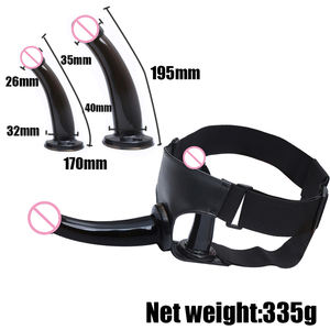 Pantalon gode en cuir pour pénis artificiel gode lesbien avec ceinture 18 jouets sexuels - Product Image 2