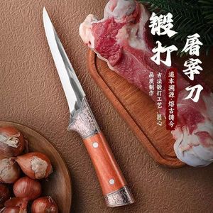 Hand Forged Carbon Steel Boning Knife 6-7.9in Blade Multi Purpose Kitchen Knife For Butchering And Deboning - Product Image 1