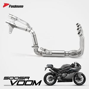 Forsound ระบบท่อไอเสียมอเตอร์ไซค์สำหรับ CFMOTO 500SR <span class=keywords><strong>500</strong></span> <span class=keywords><strong>SR</strong></span> ส่วนหัวสแตนเลส - Product Image 1