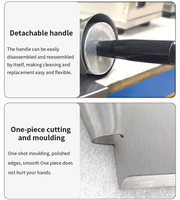 Rouleau à cornets de crème glacée en aluminium de qualité industrielle, très grande taille, pour cornets gaufrettes