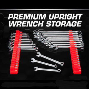 Wrench Holder Storage Rack Rectangular Wall Mounted Magnetic Durable Small To Medium Size For Tools And Stationery - Product Image 3
