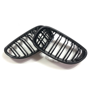 De fibra de carbono negro brillante doble línea de accesorios de coche parrilla delantera para <span class=keywords><strong>Bmw</strong></span> E60 E61Series5 - Product Image 6