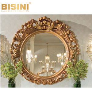 Rococo-Espejo de pared de lujo para armario, madera sólida tallada, exquisito espejo lateral hecho a mano, <span class=keywords><strong>Palacio</strong></span> Real - Product Image 2