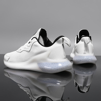 Chaussures de sport pour hommes à coussin d'air, basses, en maille, à lacets, respirantes, légères, pour la marche et la course en extérieur