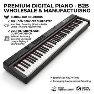 Pianoforte Elettrico TERENCE X88E, Fornitura B2B all'Ingrosso, Tastiera con Tasti Sensibili al Tocco, Produzione Personalizzata - Product Image 1