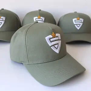 أنماط جديدة 5 لوحات من Gorras مزودة بغطاء خلفي مخصص للتطريز بشعار حافة قبعة بيسبول رياضية للفريق