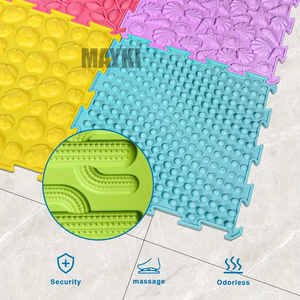 Expérience sensorielle tactile, 6 tuiles de puzzle texturées pour le sol, jouets sensoriels pour enfants et tout-petits, tapis doux pour enfants autistes - Product Image 5