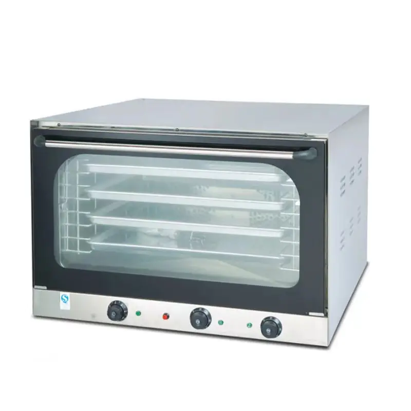 Horno de convección de pastelería, 5 bandejas de acero inoxidable, precio de fábrica china