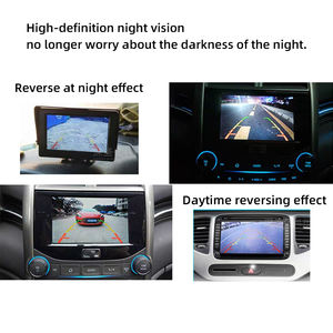 미국 유럽 자동차에 대한 긴 번호판 프레임 방수 반전 이미지가있는 고화질 자동차 후면보기 CCD 카메라 - Product Image 3