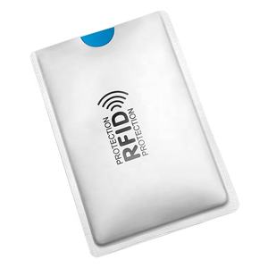 Стандартная печать алюминиевой фольги RFID блокирующий рукав карты для защиты ваших дебетовых карт, кредитных карт и идентификаторов от кражи личных данных - Product Image 2