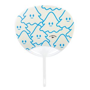 Éventail pliant publicitaire en plastique PP à long manche personnalisé, mini éventail à main en plastique, cadeaux promotionnels - Product Image 3