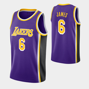 Camisetas de baloncesto de la edición de la ciudad, uniforme personalizado del equipo <span class=keywords><strong>Tune</strong></span>, James, color púrpura, precio barato de fábrica, venta al por mayor - Product Image 4