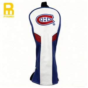 Fundas para Palos de Golf Azules y Blancas al por Mayor de Fábrica, Fundas de Cuero Premium con Logotipo Personalizado OEM - Product Image 5