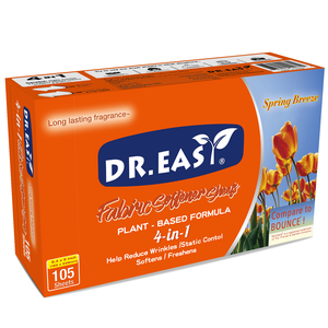 DR.EASY Adoucissant pour vêtements écologique à prix abordable, parfum soleil frais, 105 feuilles - Product Image 1
