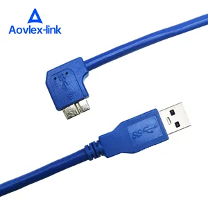 Venta al por mayor cargador usb cable de cámara-Cable de datos USB 3,0 A macho A Micro B, ángulo recto, para disco HD