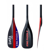 Pagaie gonflable Kingpaddle, nouveau design anti-torsion, réglable, en fibre de carbone, modèle S63, angle de lame de 10 degrés