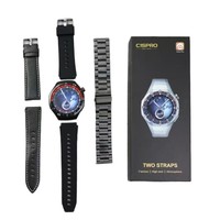 Montre connectée C15PRO - Moniteur de fréquence cardiaque et de tension artérielle, étanche, en alliage d'aluminium et silicone, pour hommes, sports de plein air