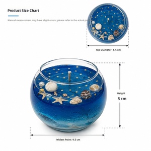 LF Handgemachte Gel-Kerze mit Meeresduft und Muscheln, Luxus-Aromakerzen OEM für Hochzeitsgeschenke, Großhandel Geschenkkerzen - Product Image 5