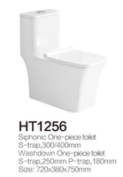 Salle de bain sanitaire en céramique de bonne qualité Siphonic P-trap S Trap One Piece Wc Cuvette de toilette avec les prix les plus bas
