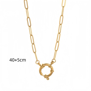 Wholesale 18K Gold Plated Clip on Charms Custom Vintage Crown <b>Copper</b> Jewelry Pendant DIY Accessory Zircon Party Gift Necklace - Product Image 5