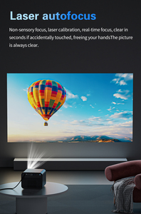 Projecteur LED X5 à haute luminosité, mini, portable, mise au point automatique, DLP 1080P, BT 5G, WIFI, système Android 11, 2200 lumens, <span class=keywords><strong>cinéma</strong></span> 3D à domicile - Product Image 3