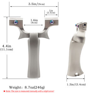 PIAOYU Fionda Potente in Lega Metallica per Caccia all'Aperto, di Lusso ma Conveniente, Altri Prodotti da Tiro Sportivo, Accessori Anello Antiscivolo - Product Image 2