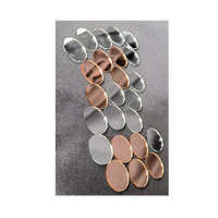 Tuiles de mosaïque de mini miroir en verre carré auto-adhésif populaires dans le monde entier pour les projets de boule de disco de bricolage d'artisanat (10x10mm)