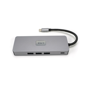 8-trong-1 Docking Station Type-C để HDTV Gigabit cổng Ethernet USB3.0 <span class=keywords><strong>Hub</strong></span> đ<span class=keywords><strong>a</strong></span> cổng DOCKING STATION biểu tượng tùy chỉnh - Product Image 3