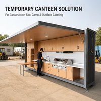 Unité de cuisine modulaire pour hôtel, complexe hôtelier, restaurant, cantine, station de cuisson temporaire