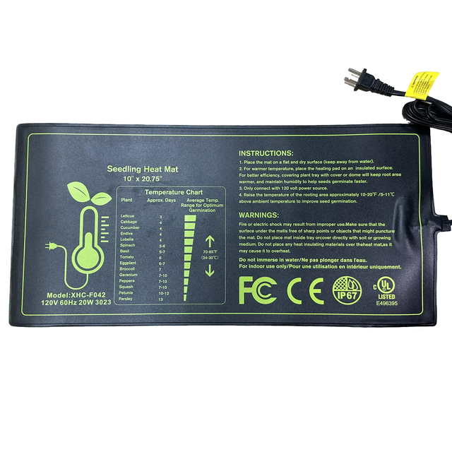 Waterproof Seedling Heat Pad for Indoor Greenhouse, Promotes Seed Germination & Root Growth, Suitable for Potted Plants