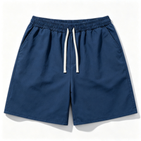 Shorts de sport pour hommes LANMORN, unis, personnalisables avec impression et broderie de logo, cordon élastique, style streetwear décontracté