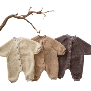 Abbigliamento per bambini nuovo <span class=keywords><strong>pagliaccetto</strong></span> <span class=keywords><strong>invernale</strong></span> completo completo in pile strisciante in un unico pezzo per bambina - Product Image 1