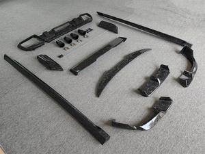 X6M <span class=keywords><strong>F96</strong></span> forgé LD Style Kit carrosserie pour <span class=keywords><strong>BMW</strong></span> X6M compétition <span class=keywords><strong>F96</strong></span> forgé pare-chocs avant lèvre jupe latérale diffuseur arrière Spoiler - Product Image 3