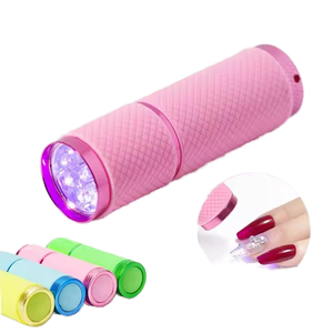 Wholesale Ylaire Professional 9pcs Aluminum Lamp Bead UV LED Nail Lamp AAA Battery Model 3 Rechargeable Portable for Beauty
