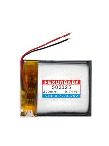 3.7V 200Mah 502025 2 Draden Polymeer Lithium-Ion Batterij Voor Tws Oordopjes Speaker Smart Watch Oortelefoon Hoofdtelefoon L014 - Product Image 2