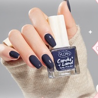 Vernis à ongles KUDAN bleu brillant à base d'eau, longue tenue, pelable, pour manucure DIY en salon, certifications complètes, approvisionnement en gros