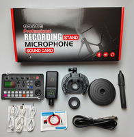 Kit Professionnel de Microphone à Condensateur Xtuga avec Carte Son Personnalisée pour Enregistrement Studio