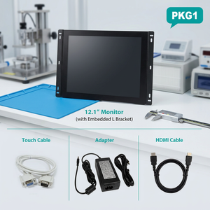 Monitor Táctil Industrial Premium USB 4:3, Monitor con Pantalla Táctil y Soportes de Montaje en Panel - Product Image 1